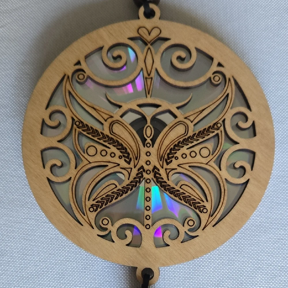 NEW Butterfly Laser Cut Wood Suncatcher - Picture 3 of 4